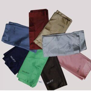 Vintage Balliet's Polyester Scarf Collection of 8 Various Colors